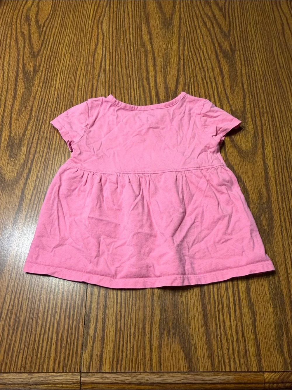 OshKosh B'gosh Pink Short Sleeve Ruffle Top